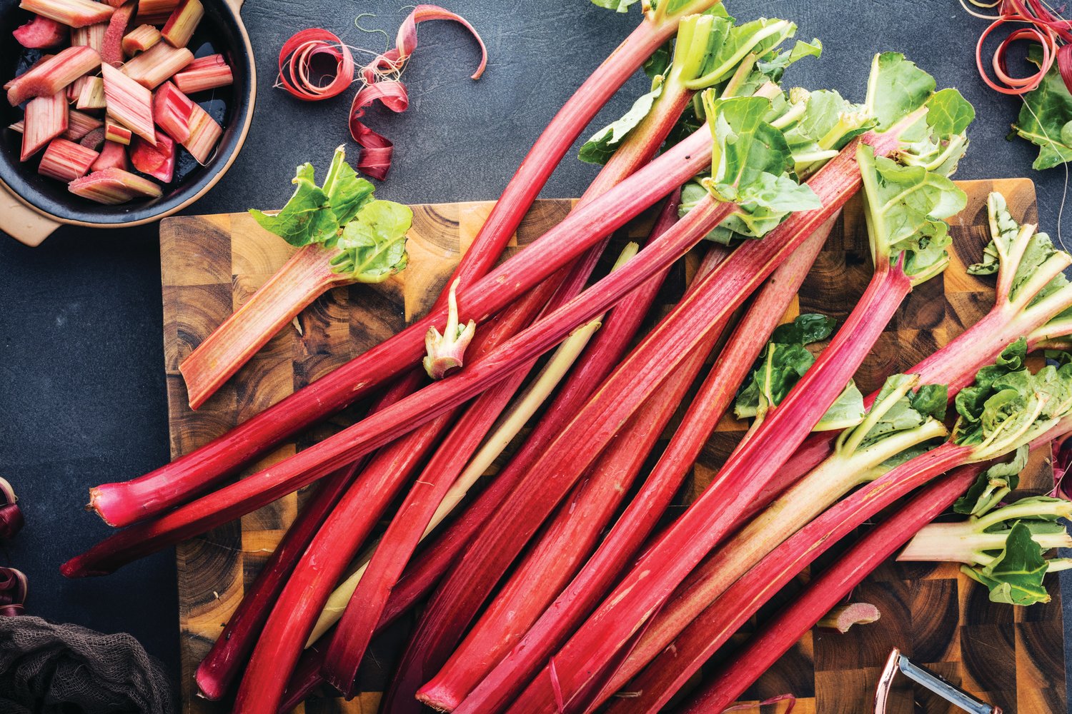 The supply of rhubarb can often outpace a chef’s supply of recipes.